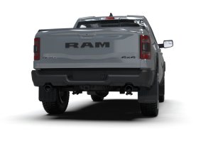 Ram 1500 Rebel Mud Flap - Rally Armor - UR Blk Flap/Dark Grey Logo - Black - `19-`25